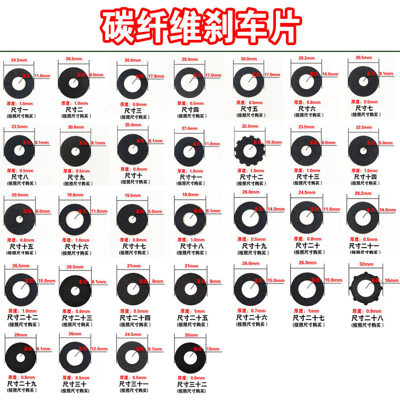 Fishing Reel Carbon Fiber Brake Pad Water Drop Reel Accessories Carbon Brake Revo Spider Max Fishing Reel Drag Pad