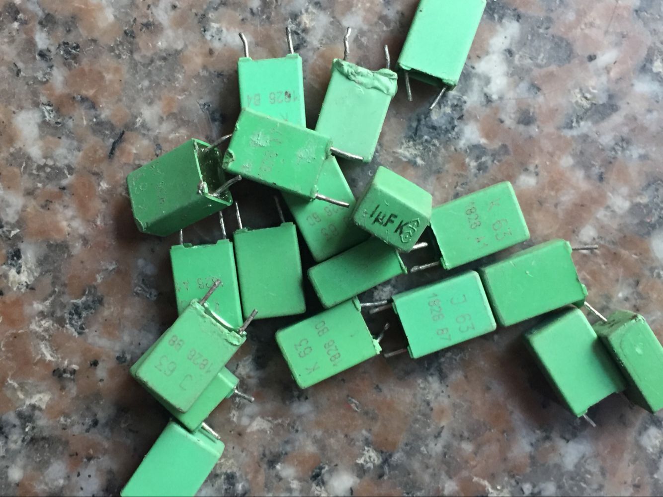 German ERO green fever film Promise capacitor 1UF63V foot distance 5MM 105 1000nF