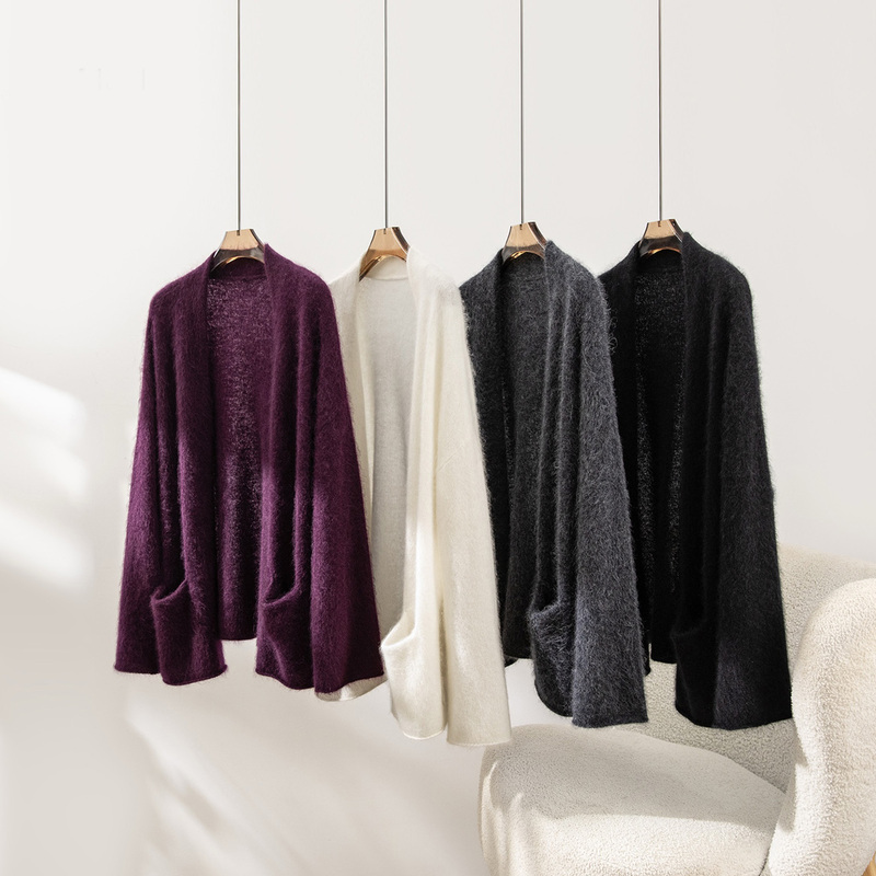 Overseas Orders~ Artistic and Cool Style! Versatile for Commuting and Everyday Wear~ Australian Wool Brushed Mid-Length Cardigan Jacket Overseas Orders~ Artistic and Cool Style! Versatile for Commuting and Everyday Wear~ Australian Wool Brushed Mid-Length Cardigan Jacket