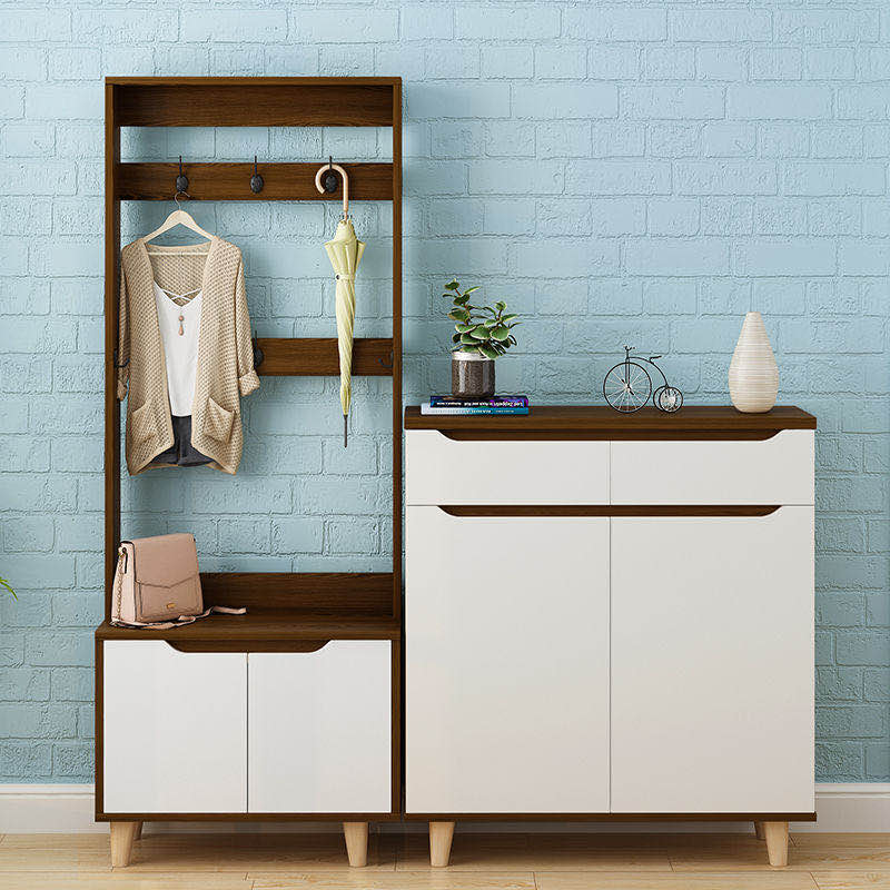 Shoe Cabinet Cloister Hood Home Doorway Entrance Door Integrated Close To Wall Entrance Door Closed Cabinet Containing Cloak Holder Balcony Containing Cabinet