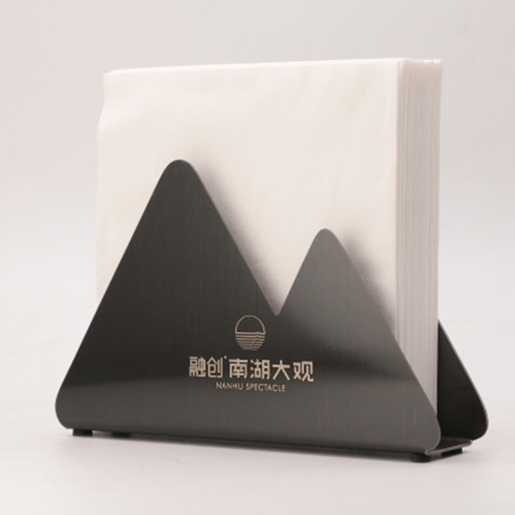 Nordic napkin holder new Chinese mountain peak swallow return Hotel Cafe restaurant vertical table tissue holder towel holder