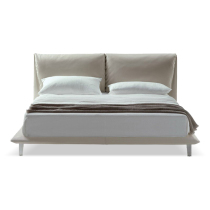 Italian minimalist modern minimal leather soft bag double bedroom 1 8 m silent northern European light luxury bed