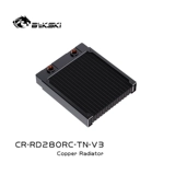 Bykski CR-RD280RC-TN-V3 280 медный холодный радиатор, тонкорядный радиатор, теплообменник, вентилятор 14 см