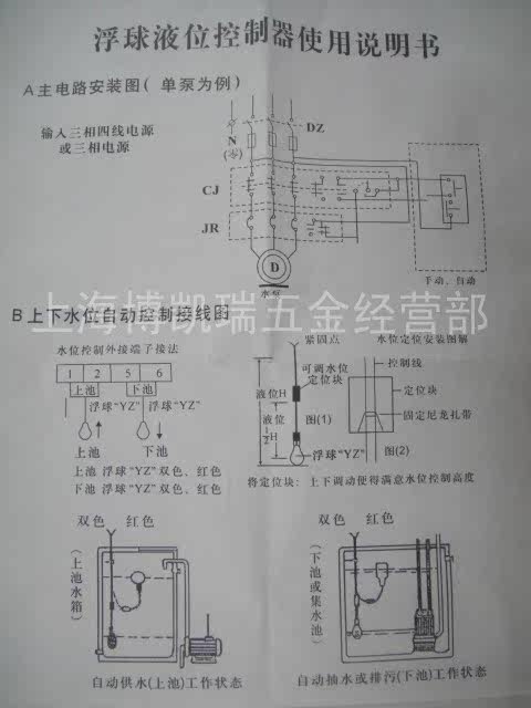 不锈钢水银浮球开关不锈钢水银水位控制器电缆浮球开关液位 液位开关价格 参数 生产厂家 上海市嘉定区江桥镇博凯瑞五金经营部 机电商务网