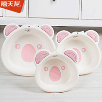 Juvenilong plastic washbasin cartoon basin baby basin for children baby laundry footbath for female student dormitory
