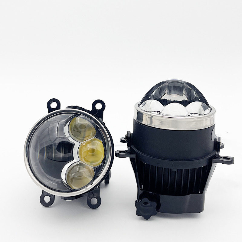 Противотуманные фары 12v60瓦车灯超亮led汽车激光雾灯总成改装透镜远近光一体高低灯 Morissic