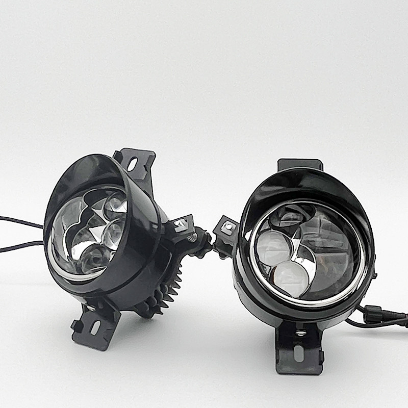 Противотуманные фары 12v60瓦车灯超亮led汽车激光雾灯总成改装透镜远近光一体高低灯 Morissic