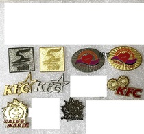 KFC badge KFC PIN brooch collection commemorative medal collectors edition various two-color stamps