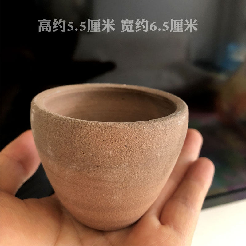 Yunnan handmade clay pottery cup thick pottery bowl Chinese tea set tea bowl tea cup glazed tea mouth cup