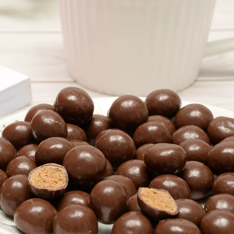 Mailsu 300g barrel cocoa butter crispy heart chocolate bean snack snacks New Year snacks