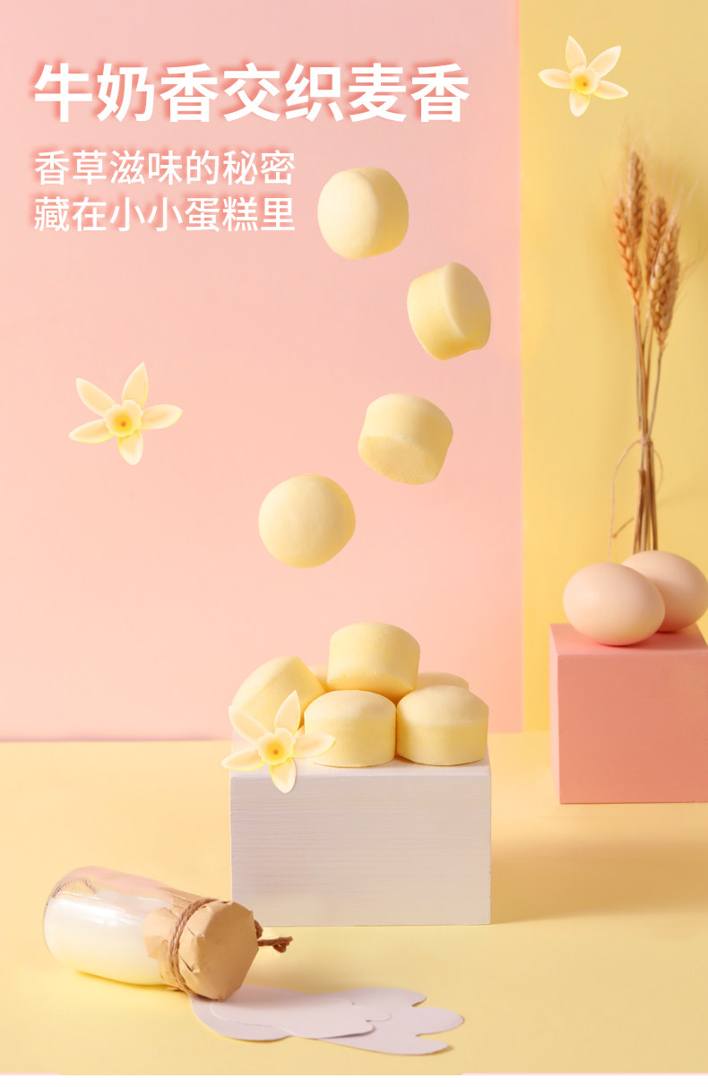 Kong WENG 港荣 小小蒸蛋糕牛奶香草 320g 图3