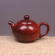 Guy concubine small ornaments Indian small leaf rosewood carving handlework handicraft mahogany solid wood pot teapot