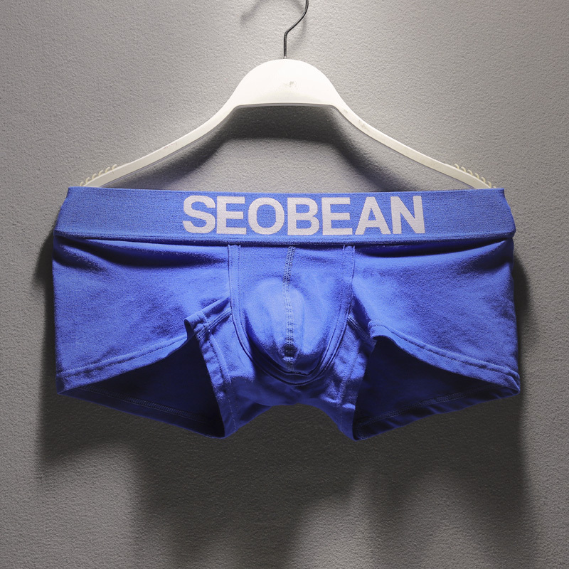 Men's Boxer Briefs, Summer Thin Style, Pure Cotton, Trendy and Stylish, Youth Sports Shorts, Low-Rise, Tight-Fitting
