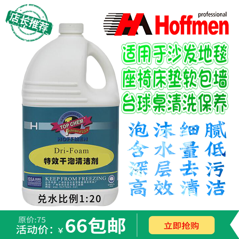 Hoffman Special Effect Dry Foam High-Foaming Cleaner for Fabric Sofas, Mattresses, and Carpets, Quick-Drying Type