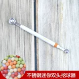 Mini Double -Headed Diger Tims из нержавеющей стали фрукты копание ложки арбуза в стиле стиль стиль гостиницы