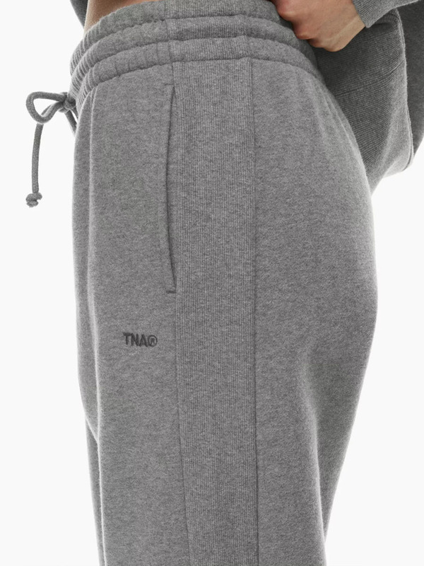 【Tna Cozy Fleece】Fitted Mid-Waist All-Cotton Casual Versatile Sports Fleece-Lined Jogger Pants for Women