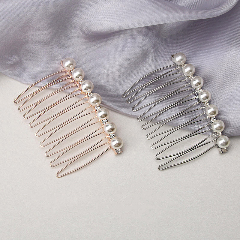 Pearl hair comb, short hair bangs comb, hair clip, hair ornament, Korean style inverted comb, hair insert, hairpin, hair fork, adult