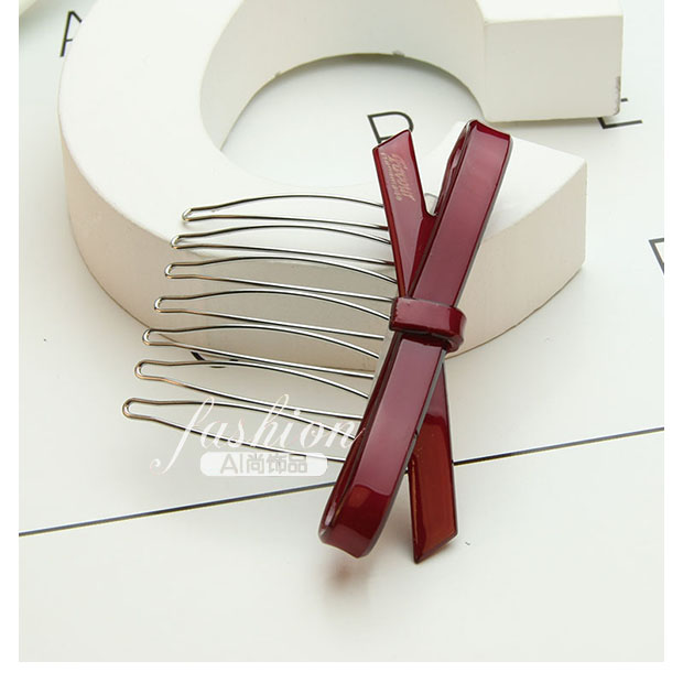 Kẹp tóc acrylic kẹp tóc Phiên bản Nhật Bản và Hàn Quốc của kẹp tóc trang sức đầu bangs đảo ngược chèn lược chải tóc Hàn Quốc phụ kiện kẹp tóc - Phụ kiện tóc dây buộc tóc cho bé gái