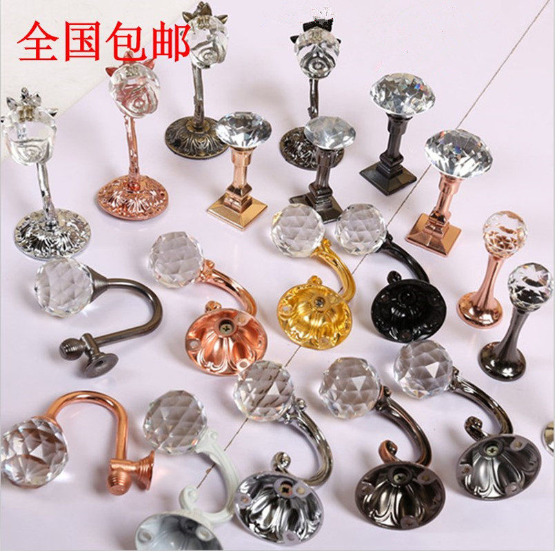 Crystal hook Clothing wall hook Clothing store wall hanger display rack Point hanging positive hanging single hook
