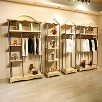 New womens clothing store hanger display rack decoration design childrens clothing store floor hanging hanger shelf display cabinet