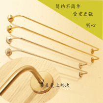 Clothing store display stand stainless steel titanium yellow gold wall hanging womens childrens clothing shelf solid steel bar hanger