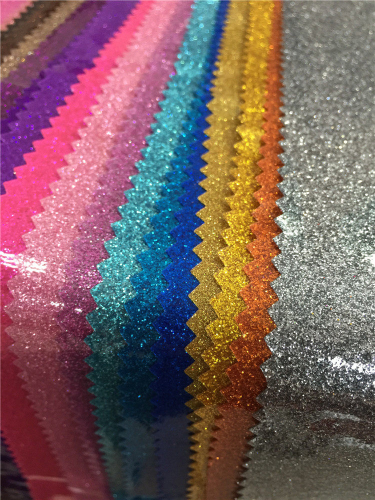 巴黎钻石格利特闪粉特殊皮革透明pvc鞋材装饰移门淘气堡皮革面料详情15