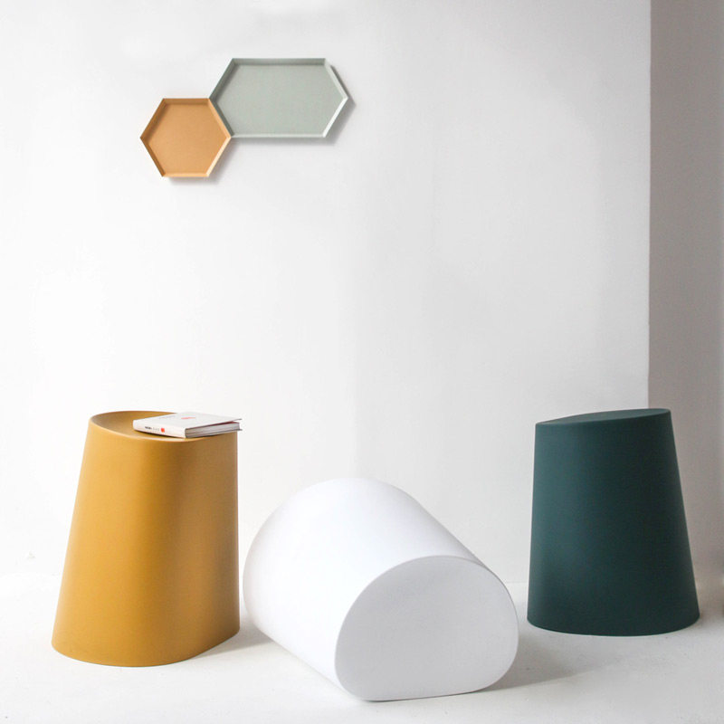 Nordic shoe stool modern simple creative ins chair low stool stack stack can be stacked with net red plastic small stool