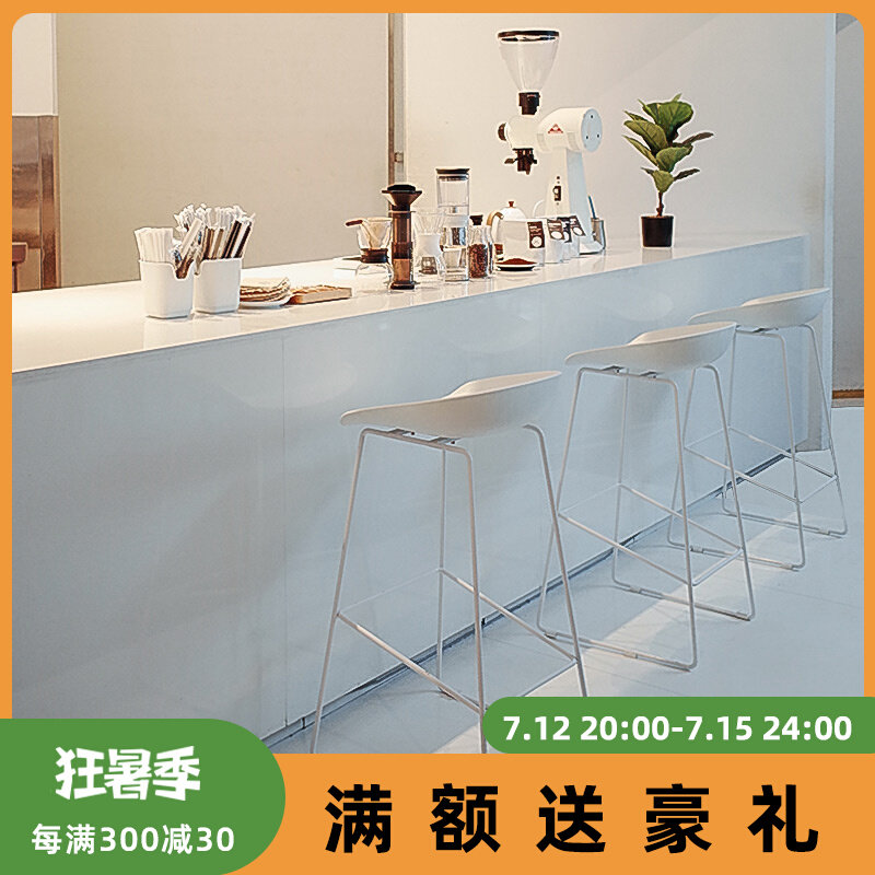 High Footstool Bench Bench Light Lavish Chair Designer Chair Iron Art Bar Chair Stool Bar Desk Front Nordic Bar Table Chair