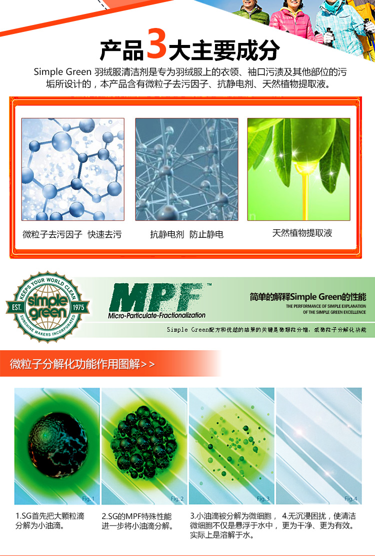American Simple Green Down Cleaner Nước miễn phí Giặt khô Dry Cleaner Chất tẩy rửa gia dụng - Dịch vụ giặt ủi thuốc tẩy quần áo màu của hàn quốc	