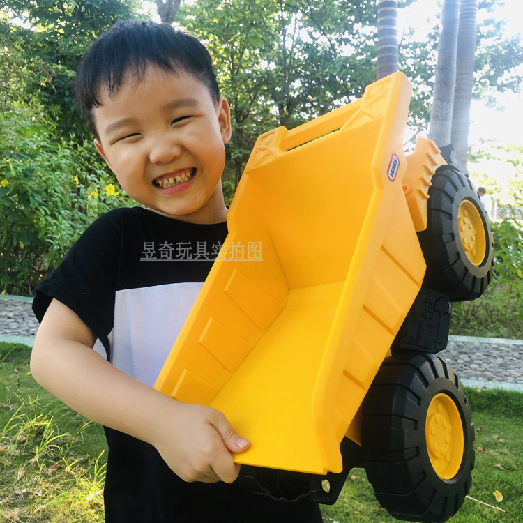 Thickened hook machine inertia oversized excavator engineering vehicle children's toy forklift sliding mixer crane