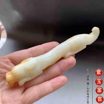 Old jade antique jade tiger charm jade amber jade waist pendant small handle piece small ornament clearance 008