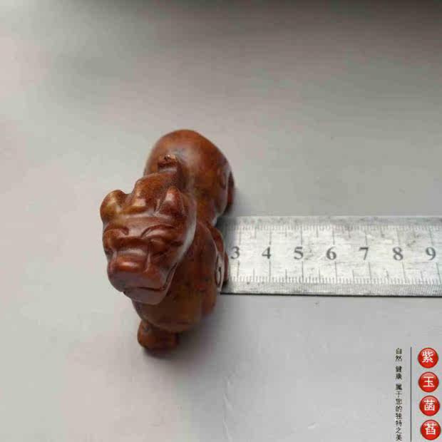 Украшения на руку 老玉古玩红色玉石貔貅小摆件清仓包邮019