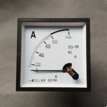 Pointer AC ammeter SQ CP-96 0-800A overload to 1600A 800 5A open hole 90 * 90mm