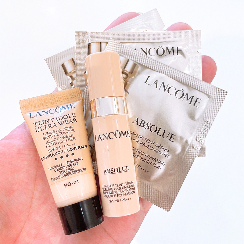 The new version of Lancome pure liquid foundation trial pack 110 color number concealer ivory white invisible pores delicate domestic counter