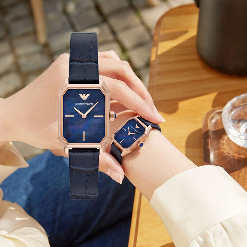 [Gift Box] Armani Armani Watch for Women, Simple and Elegant Quartz Watch for Girls, Ar11248