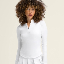 Wilson Womens Tennis Wear Solid Color Long Sleeve Fitness Wear Sportswear ALL DAY HALF ZIP