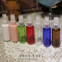 Quality spray bottle sprayer water spray bottle pure dew 50nl 100ml perfume small spray pot transparent plastic make-up bottle