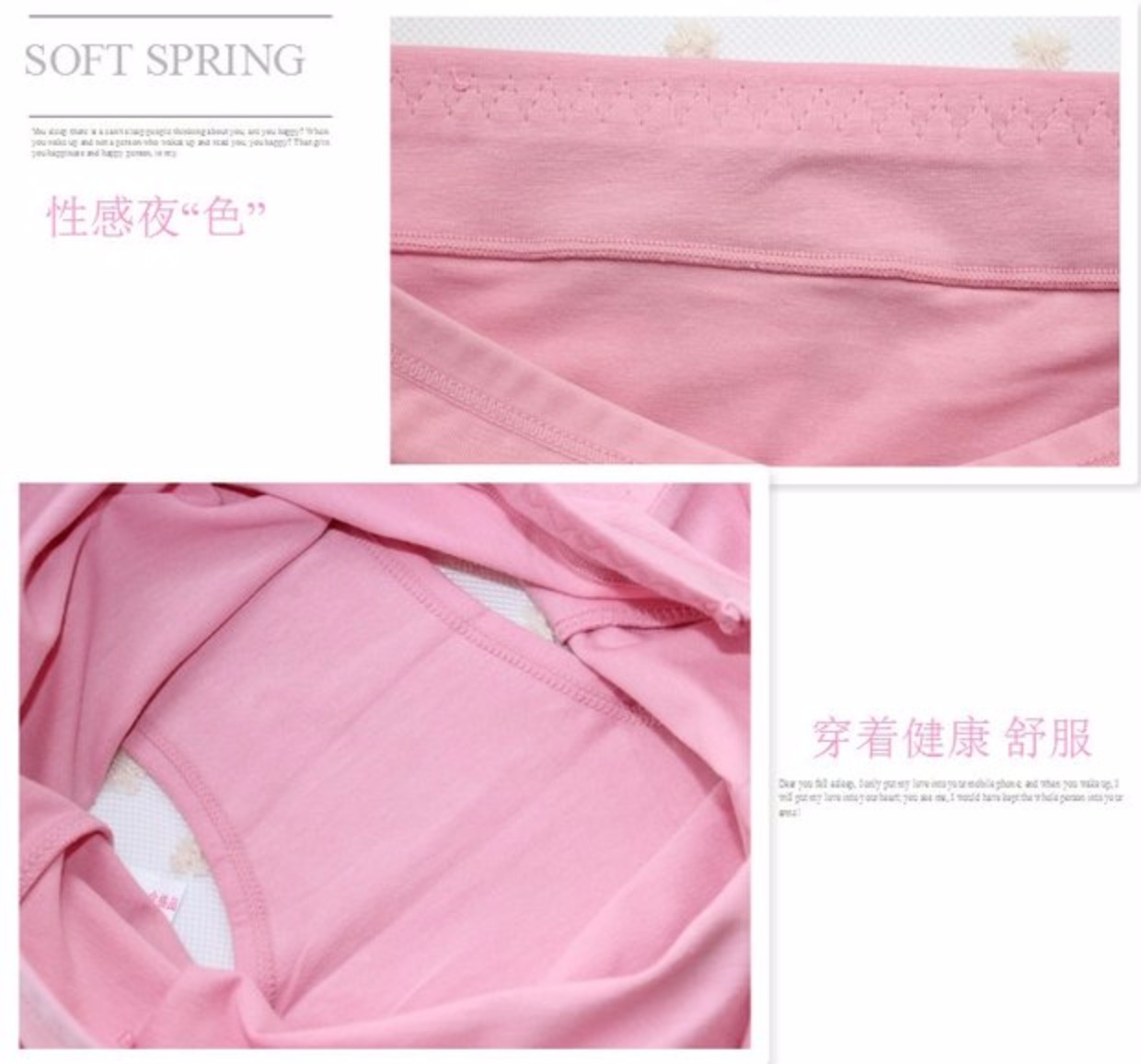 3 kích thước lớn mới cao eo đồ lót cotton mẹ cotton giữa và cũ tóm tắt rắn màu hông phụ nữ đồ lót học sinh