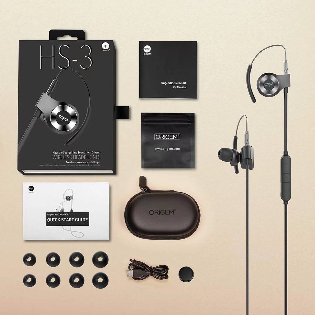 Origem Bluetooth 5 0 Sports Ear Hanging Bluetooth Headset APTX AAC HIFI Sound Clear Processing