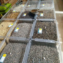  Bulk snacks on the shelf storage and finishing plastic frame 4030pet transparent box peanut melon seeds display Taoyu
