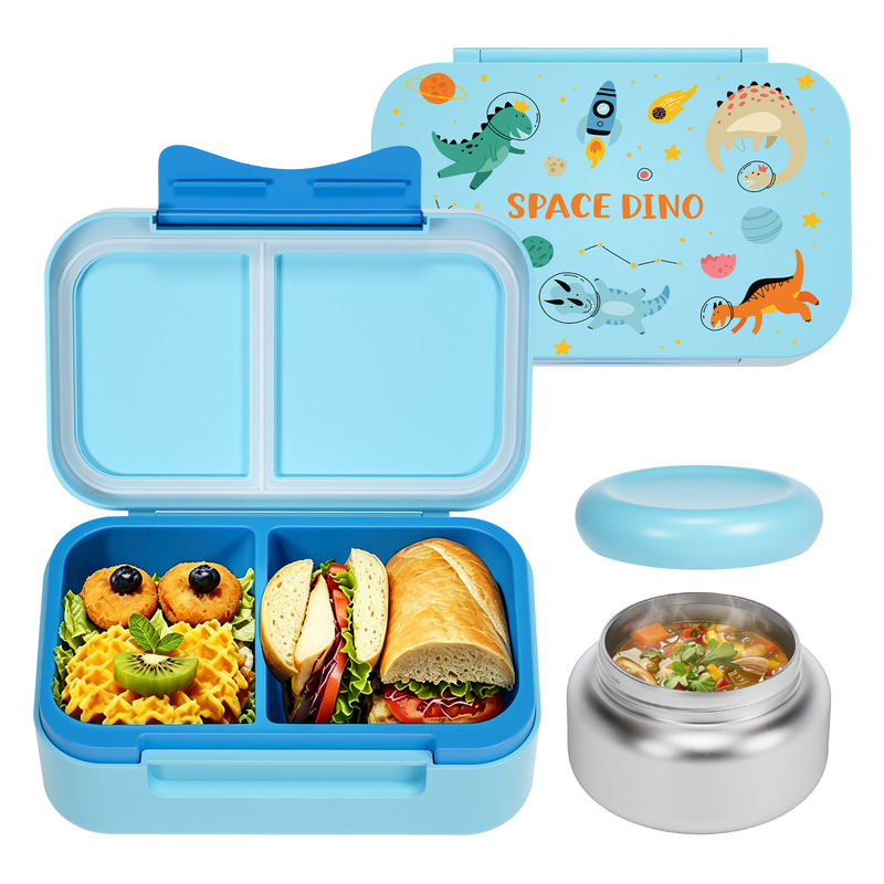 Export Order Cross-Border Student Lunch Box with Ice Tray, Food-Grade Children's Lunch Box