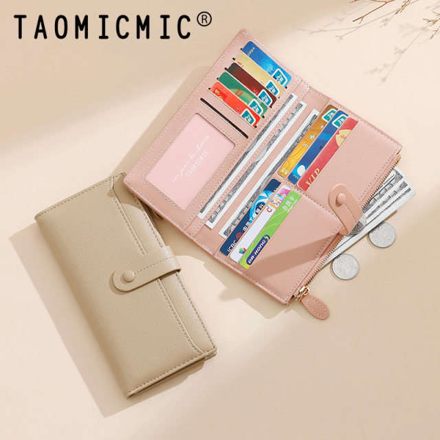 European and American fashionable women's long wallet ins large capacity