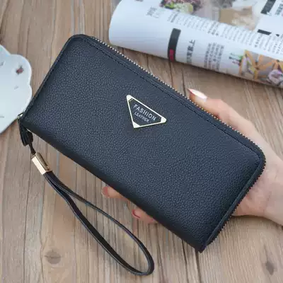 2021 New Fashion simple medium and long version of the Korean version of women's large capacity Hand bag portable mother mobile phone wallet