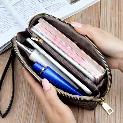 2021 new women's long zipper dumpling shell bag large capacity women's detachable mobile phone mom wrist wallet