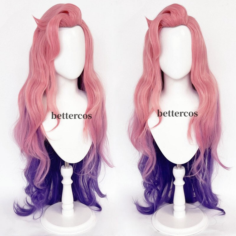New Hero Seraphine Cosplay Wig, Seraphine Gradient Color, High-Temperature Fiber New Hero Seraphine Cosplay Wig, Seraphine Gradient Color, High-Temperature Fiber