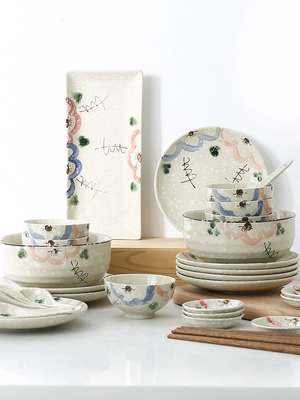 日式餐具套装和风釉下彩陶瓷碗盘子碟2人餐具套装家用4人套装餐具-淘宝网 日式餐具套装和风釉下彩陶瓷碗盘子碟2人餐具套装家用4人套装餐具-淘宝网