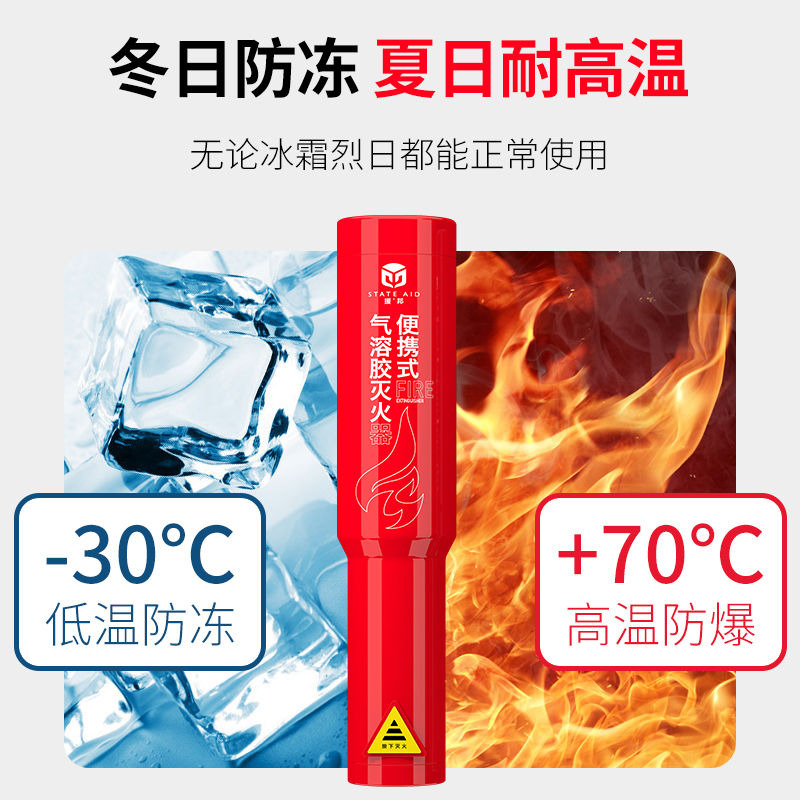 State-of-the-state aerosol fire extinguisher Domestic vehicle Small handheld fire equipment carload-type portable private car