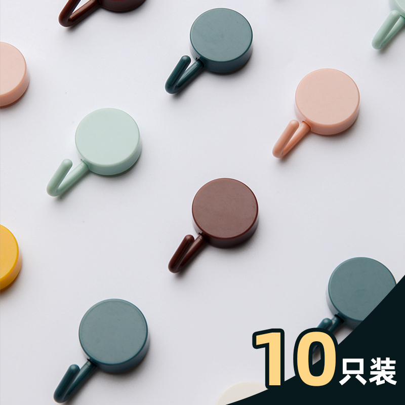 Cute Jane about small hooks 10 only Powerful Adhesive Glue Domestic Wall Wall-mounted Dorms Free of perforated No-marks-free adhesive hooks