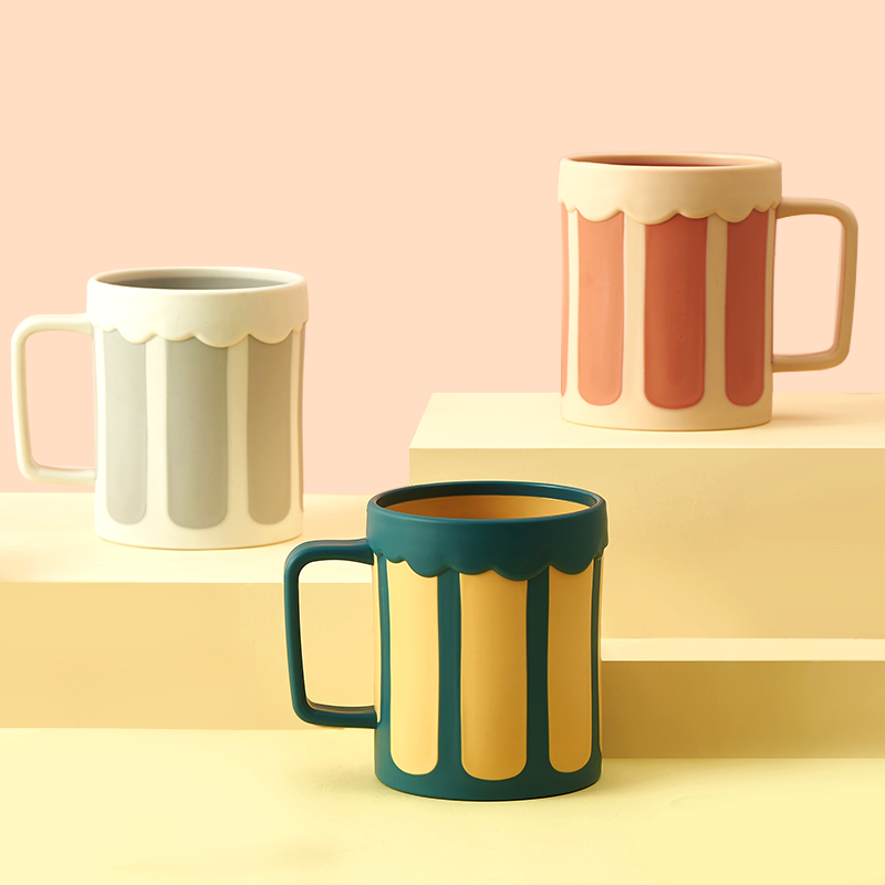 Toiletries Cups Creative ins Wind Home toothbrushing cup lovers a pair of gargling cups dental cylinder cup plastic toothbrush cup suit