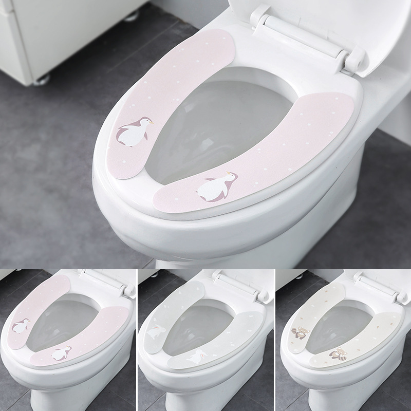 Creative Toilet Cushion Home Adhesive toilet cover Toilet Cover Universal Toilet applique cushion ring waterproof toilet lap cushion